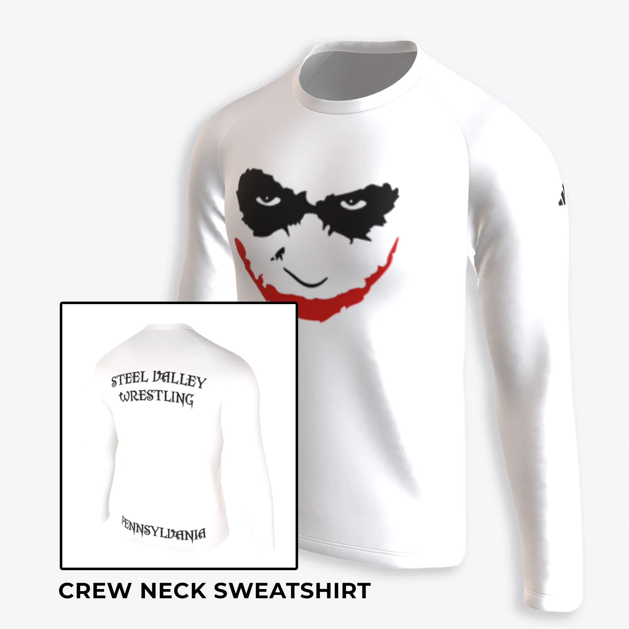 Team Store Steel Valley - Sublimated White Crew Shirt